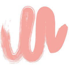 Abstract modern and stylish digital hand drawn shape on the white isolated background. Creative colorful bright clip art form.