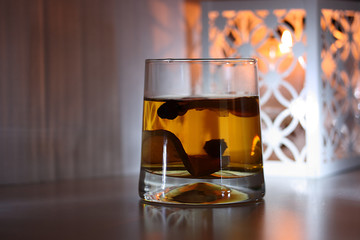 Fruit and berry tea and apple and rosehip berries