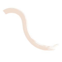 Abstract modern and stylish digital hand drawn shape on the white isolated background. Creative colorful bright clip art form.