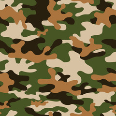 Fototapeta premium Light camouflage pattern beautiful seamless vector background.