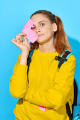 girl with mobile phone