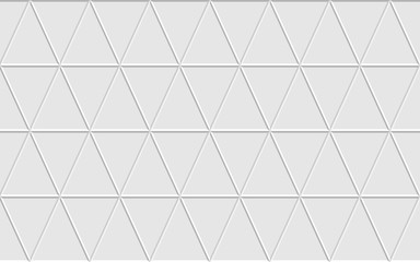 Fototapeta na wymiar White Triangle brick wall background. Abstract geometric Seamless pattern. Vector illustration. eps 10