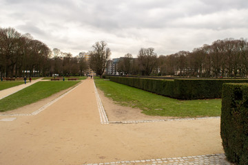 Park of the Fiftieth Anniversary in Brussels on January 3, 2019.