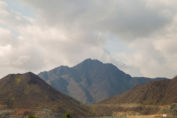 mountain landscape against the sky