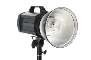 Studio lighting isolated on white background