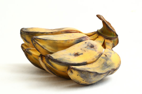 cardava banana (also known as saba banana) isolated on white background