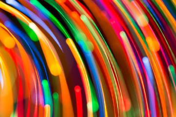 Abstract picture of bright colored dynamic lights