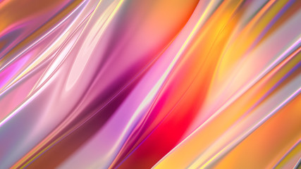 Beautiful luxury elegant backdrop with silk fabric drapery. 3d illustration, 3d rendering.