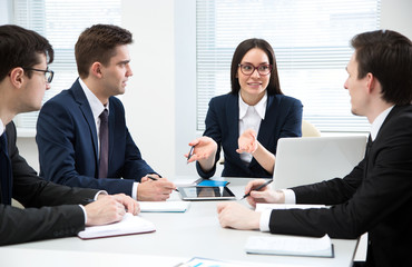 Business people working together in the office