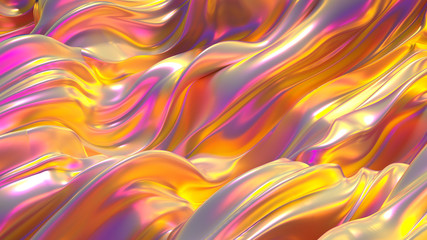 Obraz premium Beautiful luxury elegant backdrop with silk fabric drapery. 3d illustration, 3d rendering.