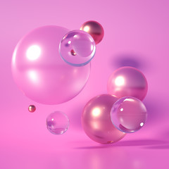 Beautiful background with geometric shape. 3d illustration, 3d rendering.