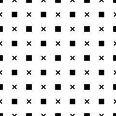 Geometric ornamental seamless pattern. Abstract background design. Modern stylish abstract texture. Monochrome template for prints, textiles, wrapping, wallpaper, website. Vector illustration.