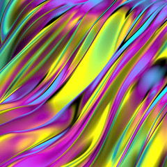 Beautiful luxury elegant backdrop with silk fabric drapery. 3d illustration, 3d rendering.