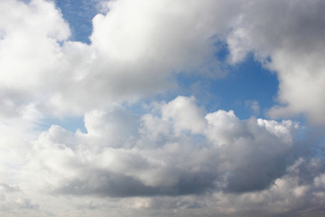 Blue sky with clouds