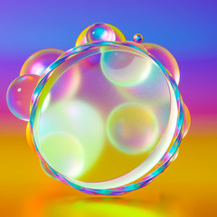 Beautiful background with geometric shape. 3d illustration, 3d rendering.