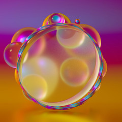 Beautiful background with geometric shape. 3d illustration, 3d rendering.