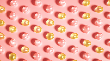 Beautiful background with geometric shape. 3d illustration, 3d rendering.