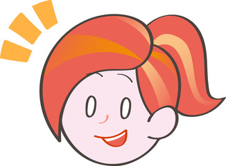 女性　顔　表情