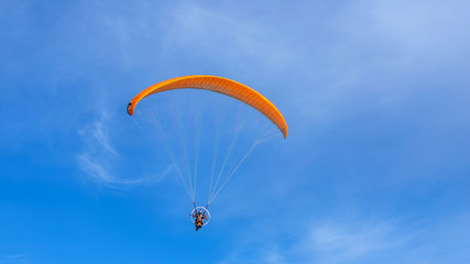 paraglider in the sky