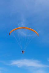 paraglider in the sky