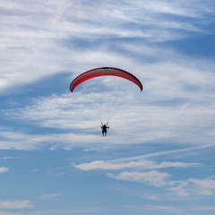 paraglider in the sky