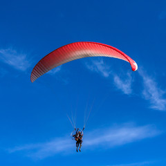 paraglider in the sky