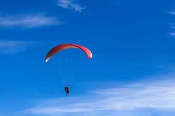 paraglider in the sky