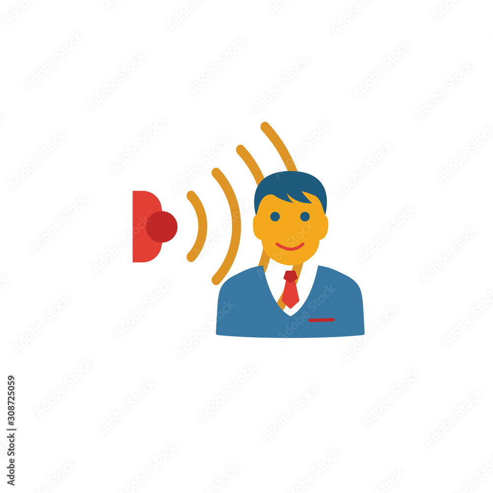 Aufkleber face recognition icon. simple element from smart home icons collection. creative face recognition ic