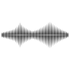 Sound waves vector illustration