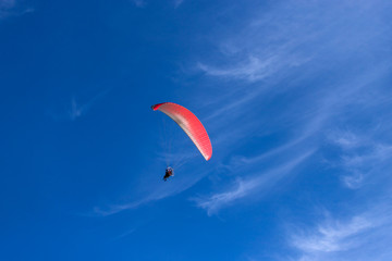 paraglider in the sky