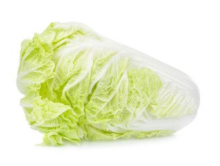 Chinese cabbage on white background
