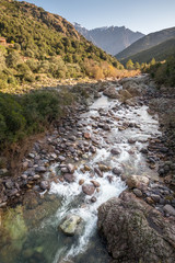 Fango river at Manso in Corsica