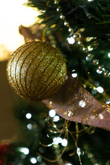 Christmas ornaments. New year tree decorations.