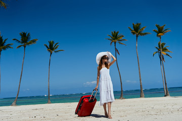 woman on the beach