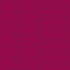 Subtle vector geometric seamless pattern with stars, thin lines, grid. Simple burgundy colored minimalist background. Abstract minimal linear texture. Modern repeat design for decor, tileable print