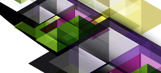 Fototapeta premium Colorful repeating triangles modern geometric in contemporary style on white background. Abstract geometric shape. Modern stylish texture