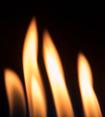 fire flames on black background