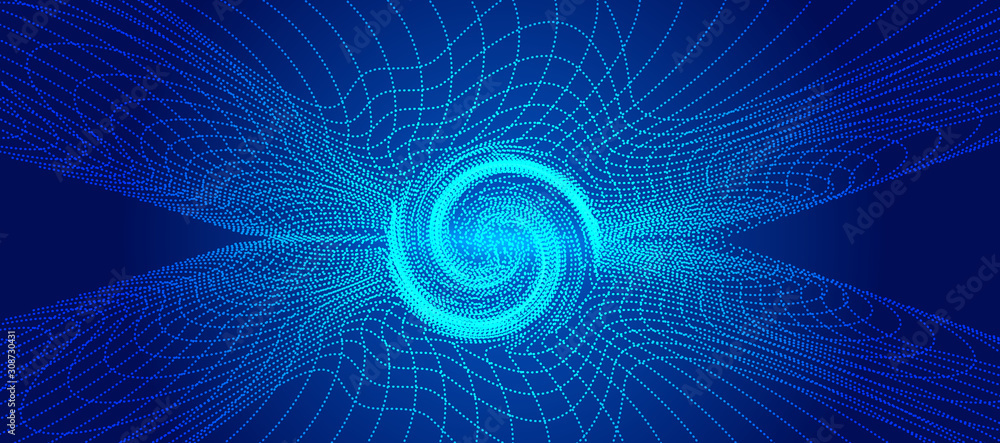 Aufkleber 3d big data abstract background