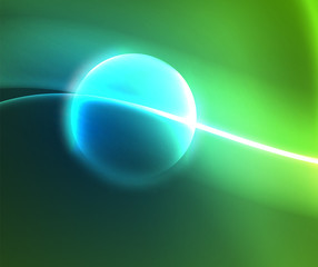 Shiny color bright neon abstract wave template. Abstract bright light. Neon light glowing effect. Space background. Abstract shape