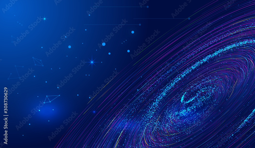 Poster the big data background of network technology constructed by cosmic particle vortex
