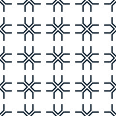 Seamless pattern with dark ethnic elements