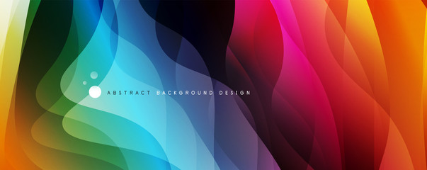 Trendy simple fluid color gradient abstract background with dynamic wave line effect. Vector Illustration For Wallpaper, Banner, Background, Card, Book Illustration, landing page