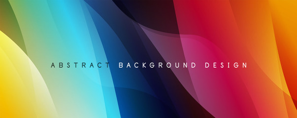 Trendy simple fluid color gradient abstract background with dynamic wave line effect. Vector Illustration For Wallpaper, Banner, Background, Card, Book Illustration, landing page