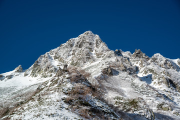 千畳敷カールの冬　雪山