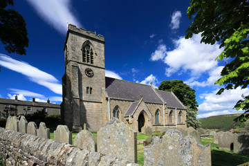 St Chads parish church, Middlesmoor village, Nidderdale, North Yorkshire, England, UK