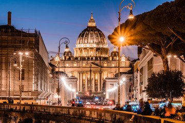 St Peters basilica in Vatican City, Rome Italy