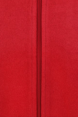 Fototapeta premium Red fabric close-up pattern