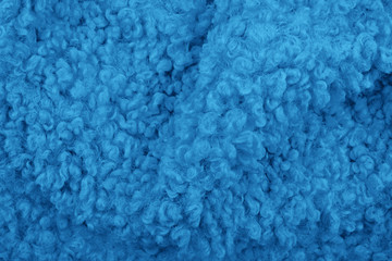 Blue wool plush texture
