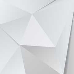 Vector White modern polygon background, illustration