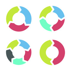 arrows rotation circle icon template color editable. arrows rotation circle symbol vector sign isolated on white background. Simple logo vector illustration for graphic and web design.